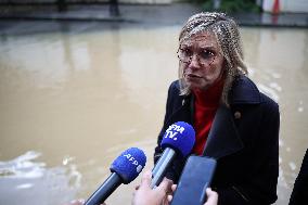 Agnes Pannier-Runacher Visits Coulommiers After Storm Kirk