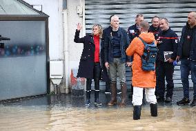 Agnes Pannier-Runacher Visits Coulommiers After Storm Kirk