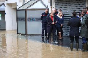 Agnes Pannier-Runacher Visits Coulommiers After Storm Kirk