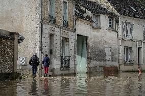 Heavy Flooding After Storm Kirk - Seine-Et-Marne