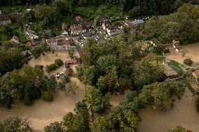 Heavy Flooding After Storm Kirk - Seine-Et-Marne