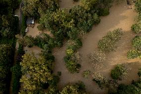 Heavy Flooding After Storm Kirk - Seine-Et-Marne