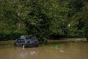 Heavy Flooding After Storm Kirk - Seine-Et-Marne