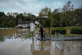 Heavy Flooding After Storm Kirk - Seine-Et-Marne