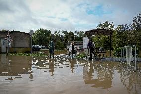 Heavy Flooding After Storm Kirk - Seine-Et-Marne