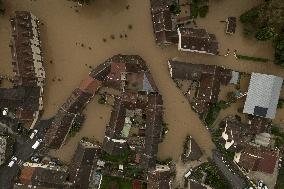 Heavy Flooding After Storm Kirk - Seine-Et-Marne