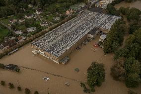 Heavy Flooding After Storm Kirk - Seine-Et-Marne