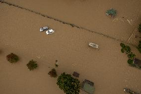 Heavy Flooding After Storm Kirk - Seine-Et-Marne