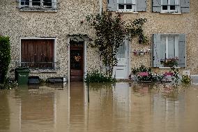 Heavy Flooding After Storm Kirk - Seine-Et-Marne