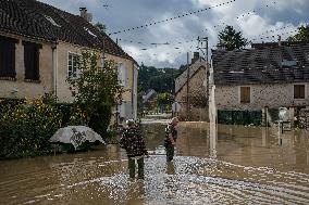 Heavy Flooding After Storm Kirk - Seine-Et-Marne