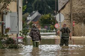 Heavy Flooding After Storm Kirk - Seine-Et-Marne