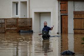 Heavy Flooding After Storm Kirk - Seine-Et-Marne