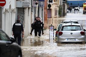 Heavy Flooding After Storm Kirk - Coulommiers