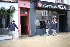 Heavy Flooding After Storm Kirk - Coulommiers