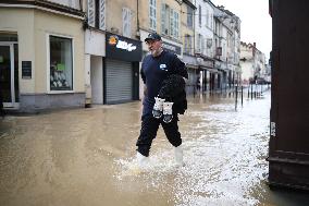 Heavy Flooding After Storm Kirk - Coulommiers