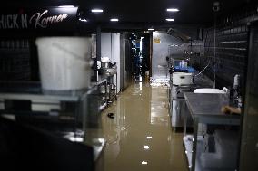 Heavy Flooding After Storm Kirk - Coulommiers