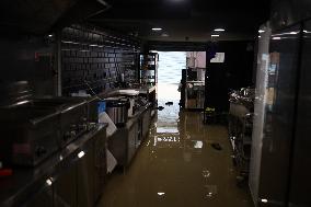 Heavy Flooding After Storm Kirk - Coulommiers