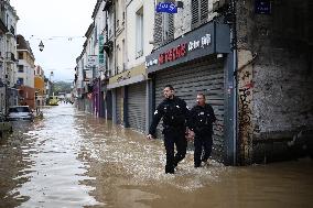 Heavy Flooding After Storm Kirk - Coulommiers