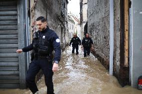 Heavy Flooding After Storm Kirk - Coulommiers