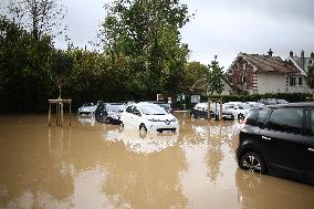 Heavy Flooding After Storm Kirk - Coulommiers