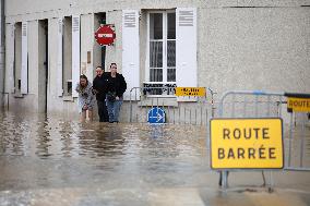 Heavy Flooding After Storm Kirk - Coulommiers