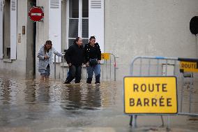 Heavy Flooding After Storm Kirk - Coulommiers