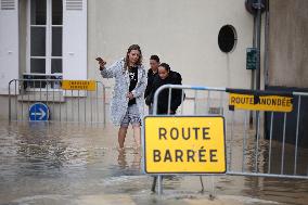 Heavy Flooding After Storm Kirk - Coulommiers