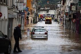 Heavy Flooding After Storm Kirk - Coulommiers