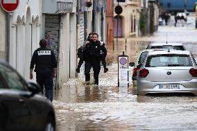 Heavy Flooding After Storm Kirk - Coulommiers