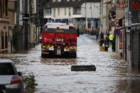 Heavy Flooding After Storm Kirk - Coulommiers