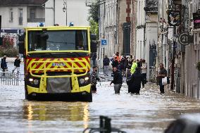 Heavy Flooding After Storm Kirk - Coulommiers