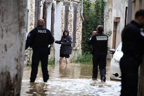 Heavy Flooding After Storm Kirk - Coulommiers