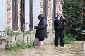 Heavy Flooding After Storm Kirk - Coulommiers