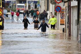 Heavy Flooding After Storm Kirk - Coulommiers