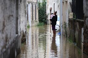 Heavy Flooding After Storm Kirk - Coulommiers