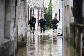 Heavy Flooding After Storm Kirk - Coulommiers