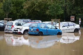 Heavy Flooding After Storm Kirk - Coulommiers