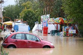 Heavy Flooding After Storm Kirk - Coulommiers