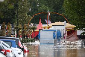 Heavy Flooding After Storm Kirk - Coulommiers