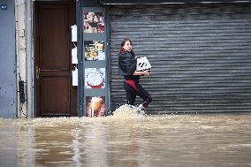 Heavy Flooding After Storm Kirk - Coulommiers