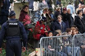 Michel Blanc Funeral - Paris