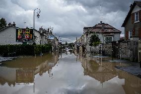 Heavy Flooding After Storm Kirk - Seine-Et-Marne