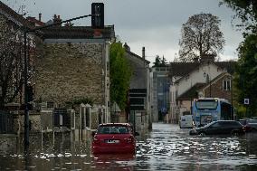 Heavy Flooding After Storm Kirk - Seine-Et-Marne