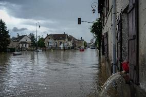 Heavy Flooding After Storm Kirk - Seine-Et-Marne