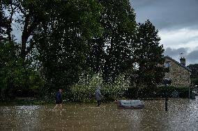 Heavy Flooding After Storm Kirk - Seine-Et-Marne