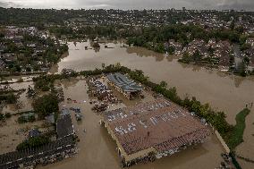 Heavy Flooding After Storm Kirk - Seine-Et-Marne