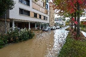 Heavy Flooding After Storm Kirk - Essonne