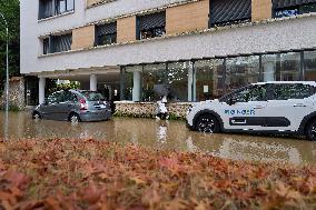 Heavy Flooding After Storm Kirk - Essonne