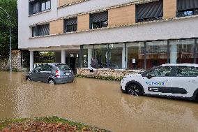 Heavy Flooding After Storm Kirk - Essonne