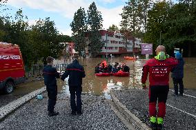 Heavy Flooding After Storm Kirk - Essonne